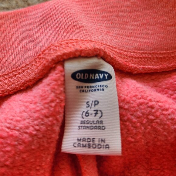 Old Navy Girls Sweatpants – Size Small (6/7) – Peachy Pink 🍑✨ - Picture 3 of 6